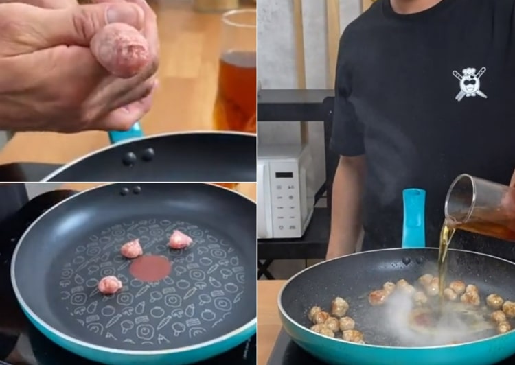 Smažte mäsové guľky v whisky omáčke z javorového sirupu a skaramelizujte