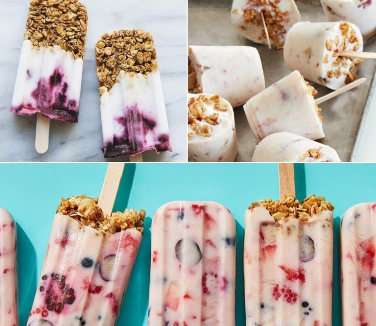 V lete raňajkujte mrazené jogurtové müsli na špajdle