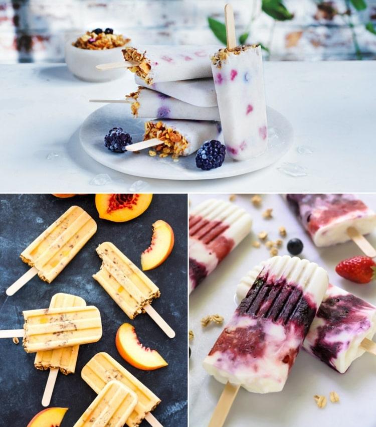 Raňajky na prstoch s müsli z jogurtu a ovocia