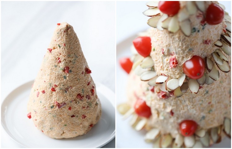 Urobte si vianočný stromček na jedlo z prsta sami zo syra a ozdobte ho