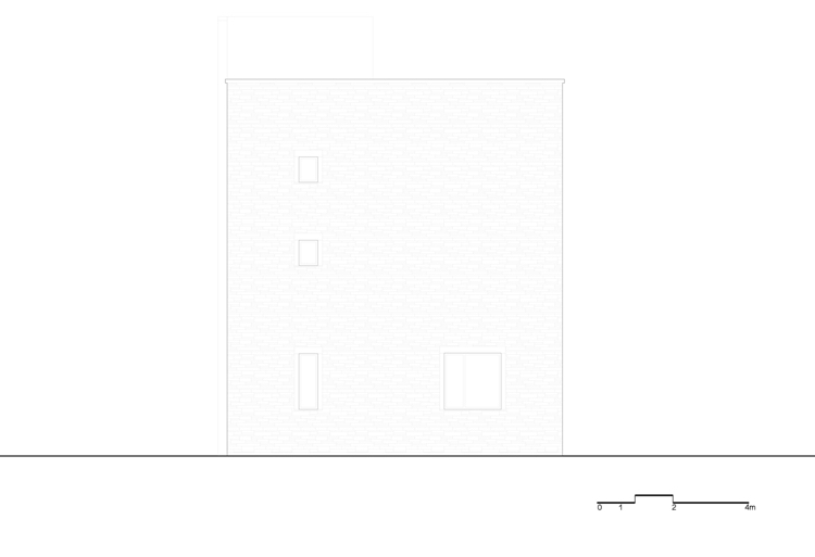 vila s plochou strechou bočný pohľad na západ