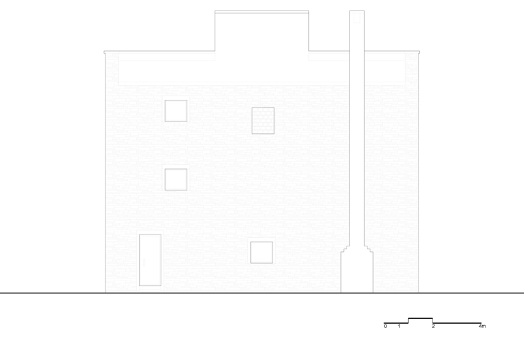 vila s plochou strechou bočný pohľad na juh