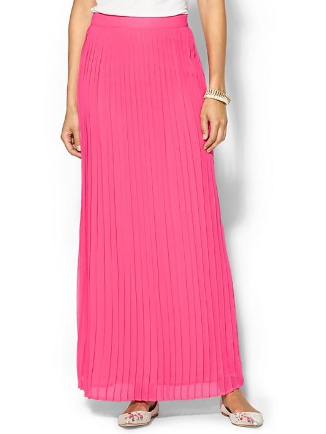 Biele balerínky s ružovou sukňou Soleil dlhá sukňa-s-mokasíny-ženy-leto