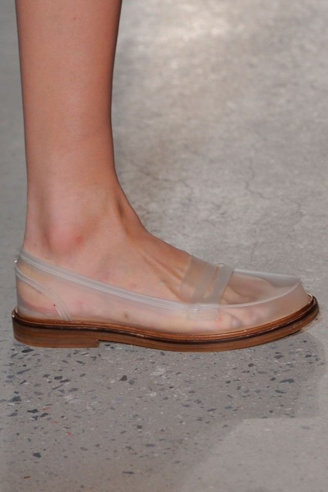 Transparentné dámske topánky vyrobené zo silikónu návrhár-obuv-leto-plaste-ženy