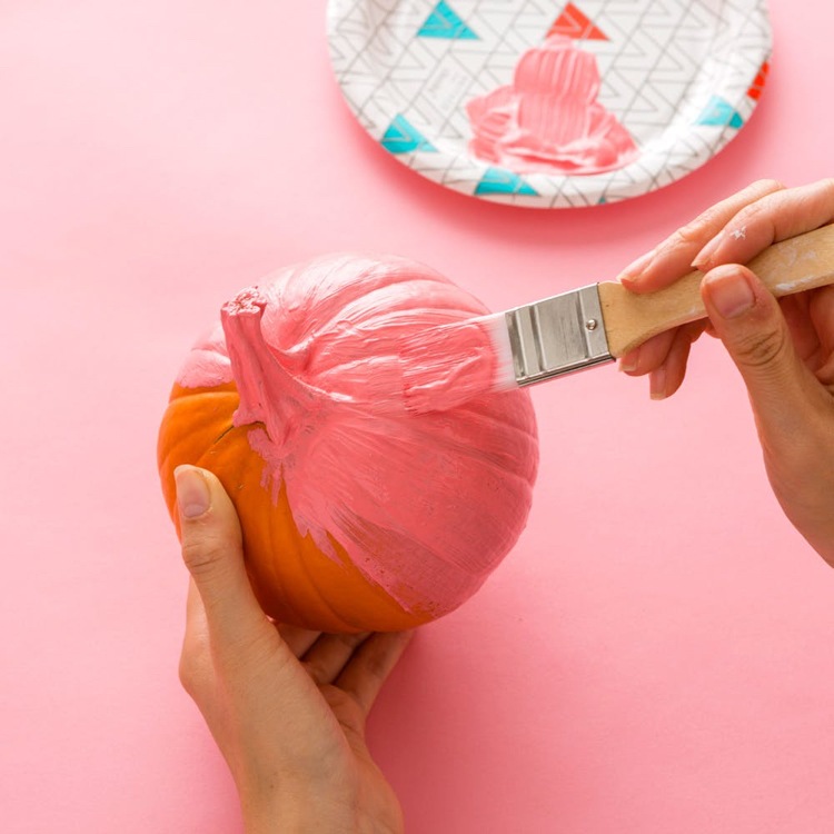 Flamingo dekorácia tekvicová ružová farba