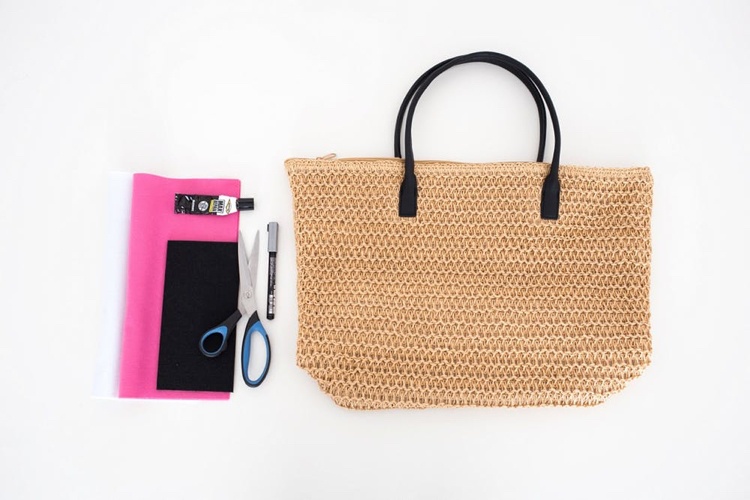 plameniak dekoračná taška drotársky ratan