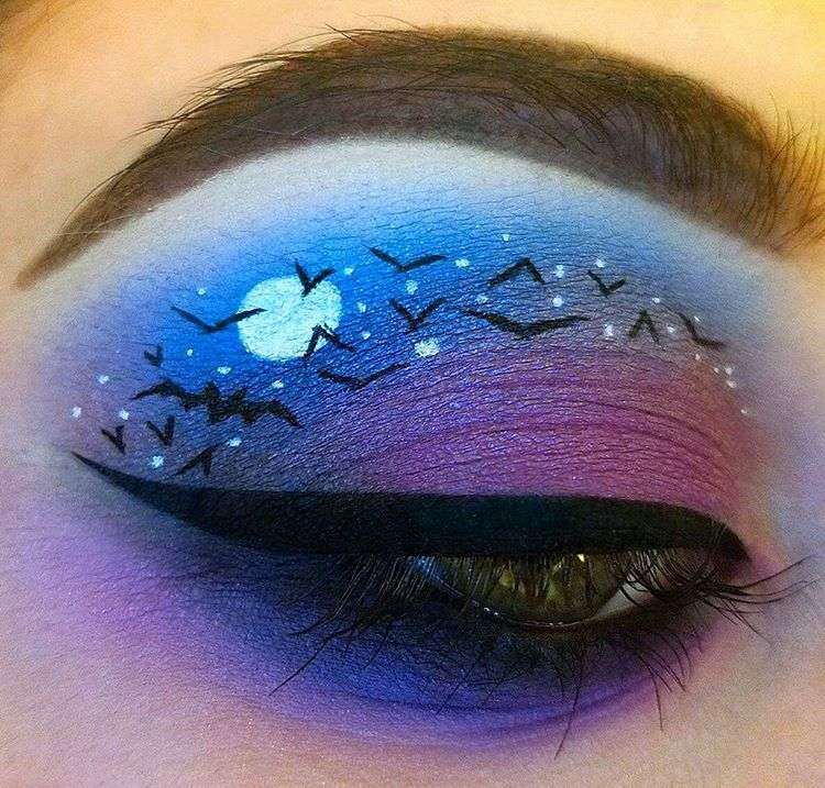 oči-make-up-žena-netopier-nebo