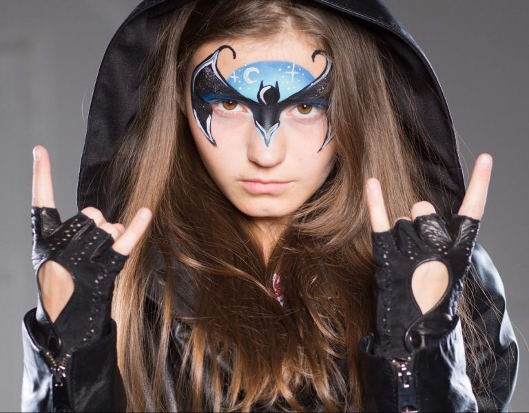 Halloween pálka na maľovanie na tvár na čele