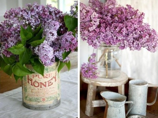 jarná kytica ružových lila lila farieb