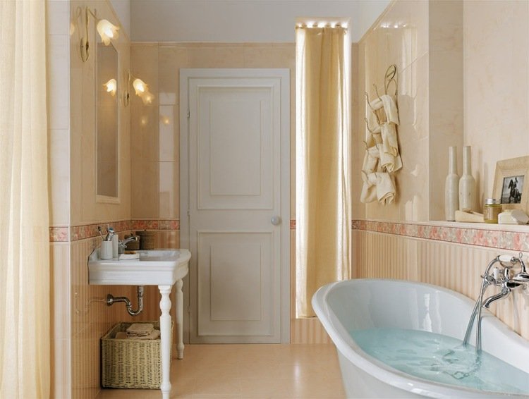 dlaždice kameň vzhľad splendida vzor pruhy imitácia tapeta kúpeľňa krémová farba