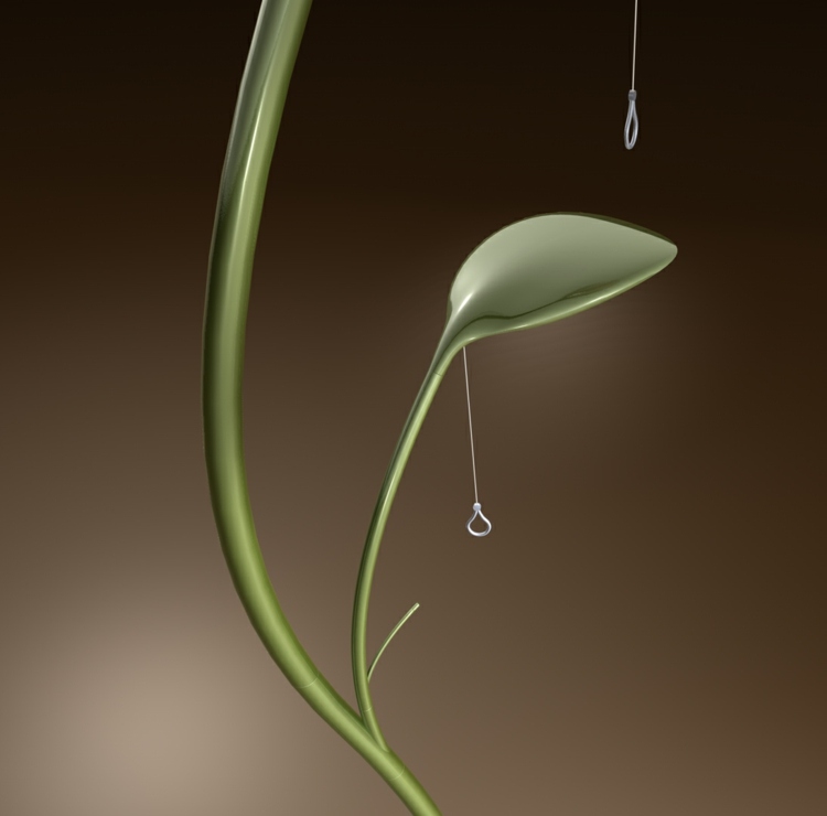 LED žiarovka je šetrná k životnému prostrediu lampa na osvetlenie podlahovej lampy-rastlina-optika-deco