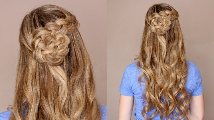 krásne nápady na styling vrkoč dlhé vlasy