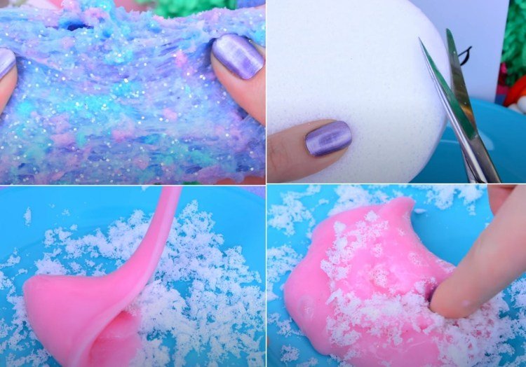 Nápad na drobivý sliz s hubkou