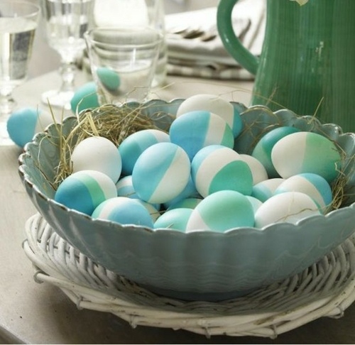 dvojfarebné nápady ručných prác na Veľkú noc