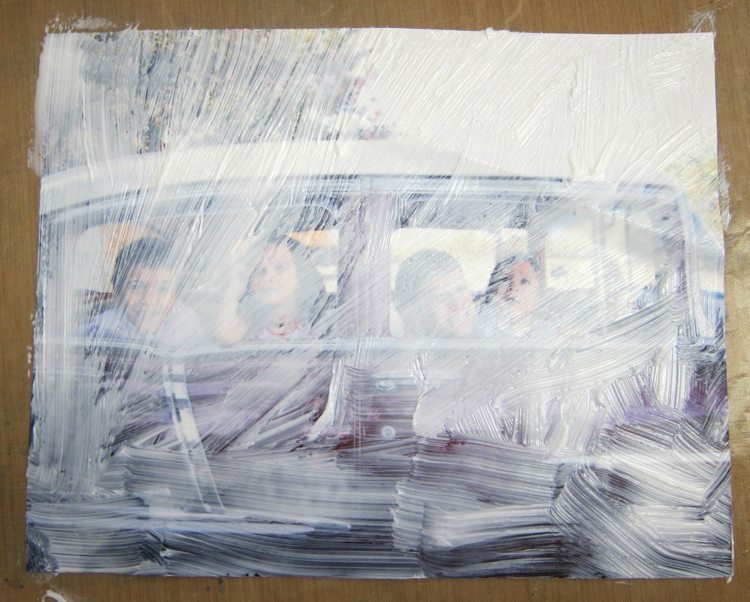 Preneste fotografiu na drevo -inštrukcie-biele lepidlo-papier-obrázok-výtlačok