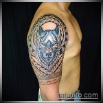 ETHNIC TATTOOS # 253 - интересна версия на модела, който може успешно да се използва за обработка и прилагане като етнически татуировки на бедрото