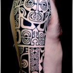 ETHNIC TATTOOS # 227 е готина версия на дизайна, която може да се използва добре за усъвършенстване и приложение като етнически татуировки, обозначаващи силата