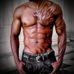 ETHNIC TATTOOS # 490 е готина версия на модела, която може лесно да се използва за трансформиране и прилагане като етнически татуировки за момичета