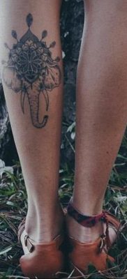 fotó indiai tetoválásról a lábán 2020.02.01. №016 -indiai tetoválás