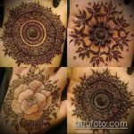 foto af mehendi -tatovering på håndfladen (mehendi on) (værdi) - eksempeltegning - 019