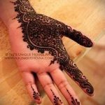 foto af mehendi -tatovering på håndfladen (mehendi on) (værdi) - eksempeltegning - 043