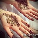 foto af mehendi -tatovering på håndfladen (mehendi on) (værdi) - eksempeltegning - 049