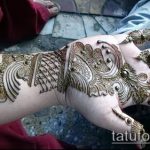 foto af mehendi -tatovering på håndfladen (mehendi on) (betydning) - eksempeltegning - 058