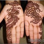 foto af mehendi -tatovering på håndfladen (mehendi on) (værdi) - eksempeltegning - 067