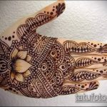 foto af mehendi -tatovering på håndfladen (mehendi on) (betydning) - eksempeltegning - 078