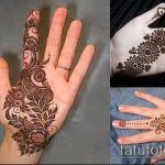 foto af mehendi -tatovering på håndfladen (mehendi on) (betydning) - eksempeltegning - 079