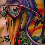 A gólyatetoválás tesztpéldája - a rajz alkalmas gólyatetováláshoz a lábán