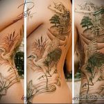 A gólya tetoválás remek példája - a rajz alkalmas gólyatetováláshoz a karon