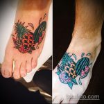 Cool verzija gotove tetovaže ananasa - crtež je pogodan za tetovažu ananasa na bedru