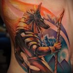 A kivégzett Anubis tetoválás klassz változata - a rajz alkalmas anubis tetoválásra a karon
