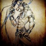 A kész Anubis tetoválás hűvös változata - a rajz alkalmas anubis tetoválására