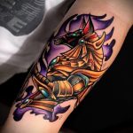 A meglévő Anubis tetoválás egyedi változata - a rajz alkalmas anubis tetoválására