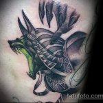 Egy teszt példa egy kész Anubis tetoválásra - a rajz alkalmas Anubis tetováláshoz a karon