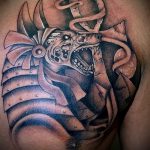 Egy remek példa egy Anubis tetoválásra - a rajz alkalmas Anubis tetoválásra a nyakon