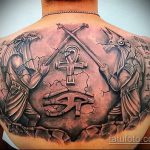 Egy teszt példa egy kész Anubis tetoválásra - a rajz alkalmas a karon lévő Anubis tetováláshoz