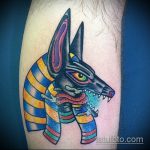 Eredeti példa a kész Anubis tetoválásra - a rajz alkalmas Anubis tetoválásra a hátán
