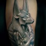 Cool változata az alkalmazott tetoválás Anubis - a rajz alkalmas a tetoválás az egyiptomi istenek Anubis