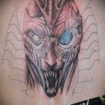 A kivitelezett Anubis tetoválás egyedi változata - a rajz alkalmas anubis és ra tetoválásra