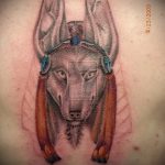 Az Anubis tetoválás eredeti példánya - a rajz alkalmas a karon lévő Anubis tetováláshoz