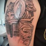 A tetovált Anubis egyedülálló változata - a rajz alkalmas pikkelyes anubis tetoválásra