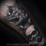 A kész Anubis tetoválás klassz változata - a rajz alkalmas anubis és bastet tetoválás megjelölésére