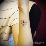 Az alkalmazott árvácska tetoválás hűvös változata - a rajz élő árvácska tetováláshoz alkalmas