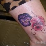 A kész árvácska tetoválás klassz változata - a rajz árvácska és pillangó tetováláshoz alkalmas