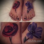 Az árvácska tetoválás remek példája - a rajz árvácska virág tetováláshoz alkalmas