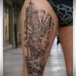 A tetovált Mihály arkangyal eredeti változata - a rajz alkalmas Mihály arkangyal kardos tetoválására