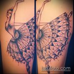 صورة وشم راقصة الباليه رقم 456 - نسخة رائعة من الرسم ، والتي يمكن استخدامها بنجاح للتغيير والتطبيق كوشم لراقصة الباليه على الذراع